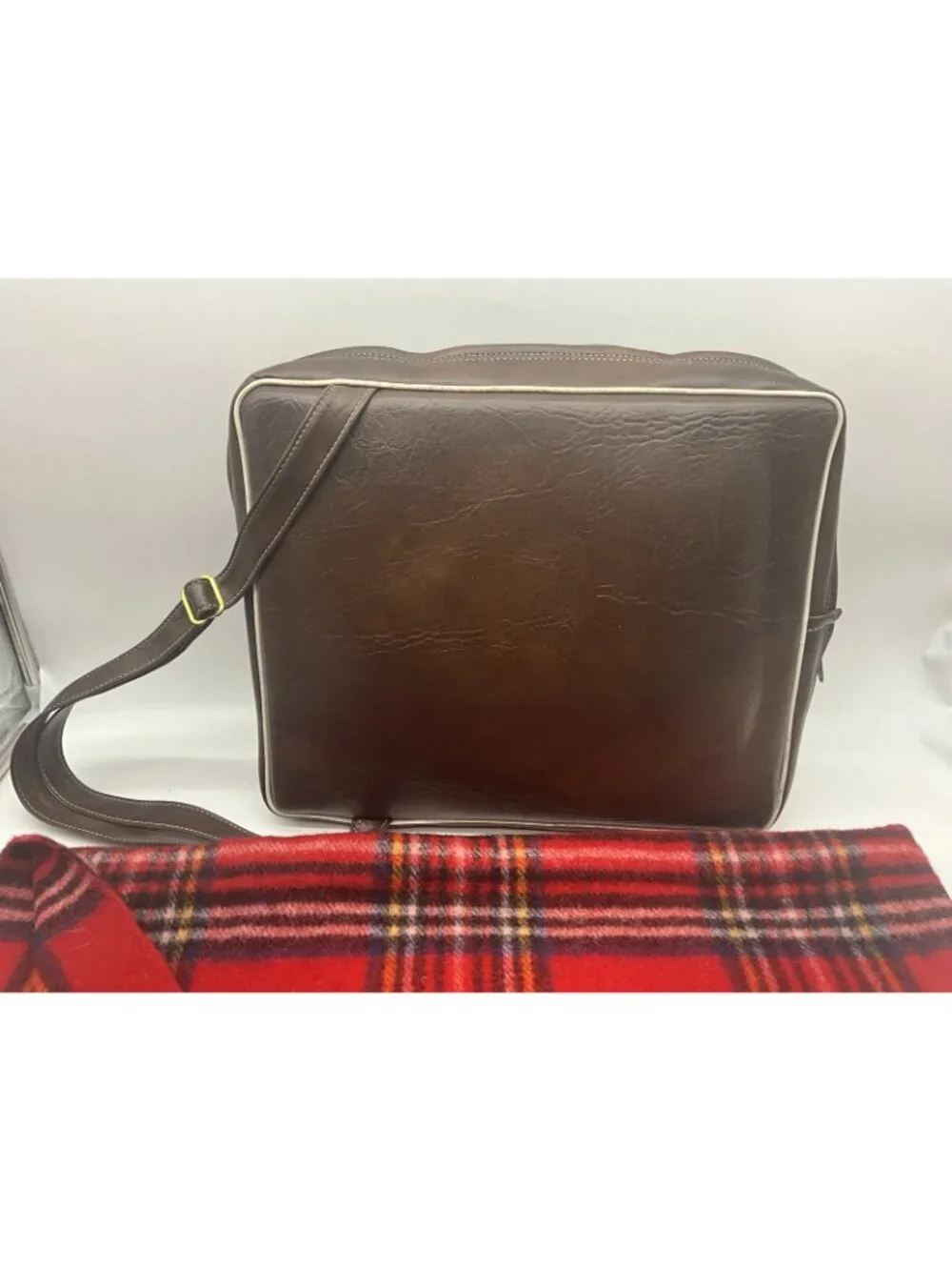 Faribo red plaid